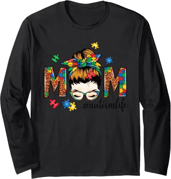 autism awareness mother son family autistic kids autism mom long sleeve tshirt 9da8sw7tr0