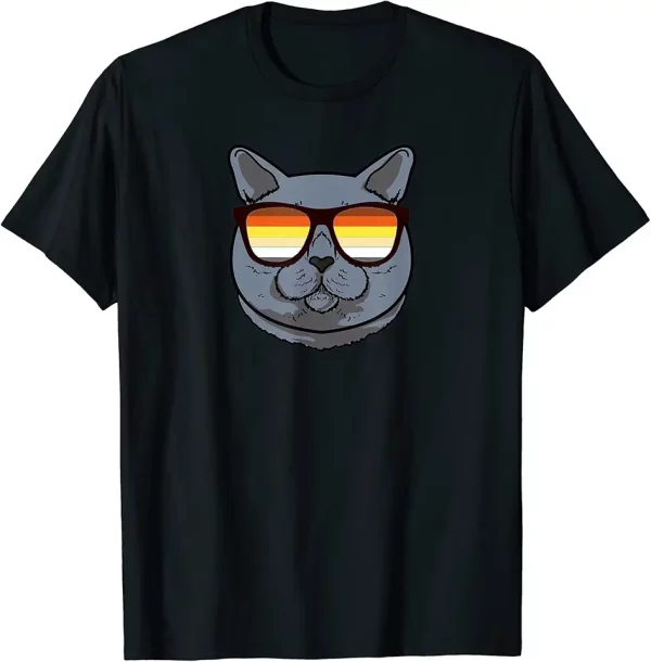 birtish shorthair cat mom dad cool sunglasses funny cat tshirt 3dx5gb8mm0 wdnej