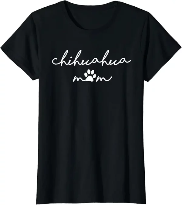 chihuahua mom with dog pawprint for humans fur mama tshirt 9sv8wa2ow3 pt1un