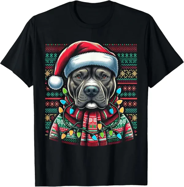 christmas pit bull xmas pit bull mom dog lover santa womens tshirt 1qb2du9io5 mm3y8