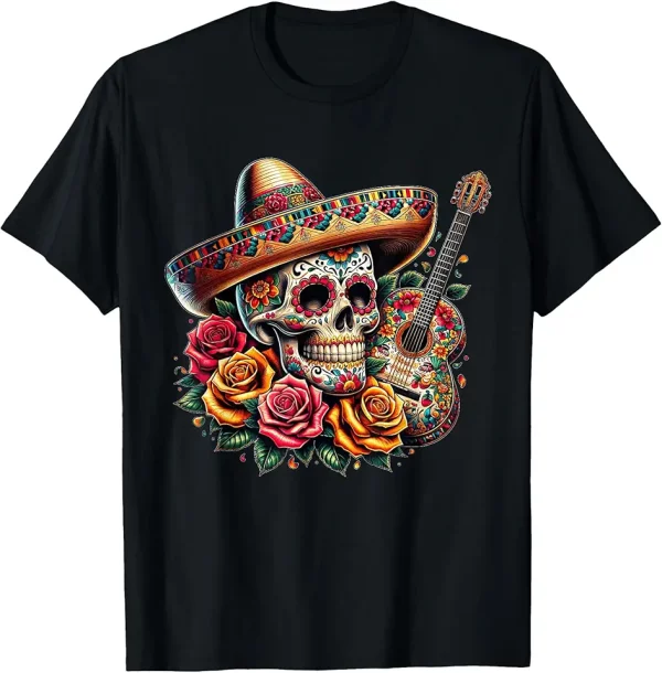cinco de mayo skull sombrero fiesta mexican skull men women tshirt 1kw8eg4rz7