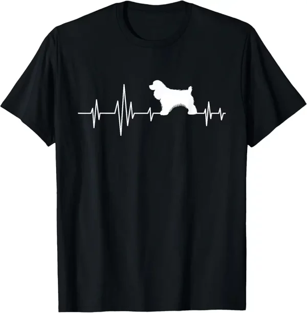 cocker spaniel heartbeat dog trainer animal lover puppy tshirt 6ns9wu9ft0 0bsy8
