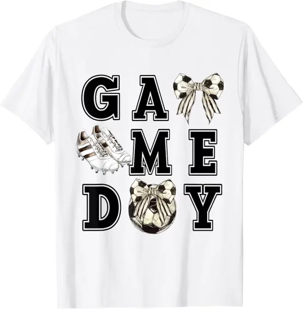 coquette bow sports parent game day soccer mom life tees tshirt 8rr8ya9gk9 nv9yc