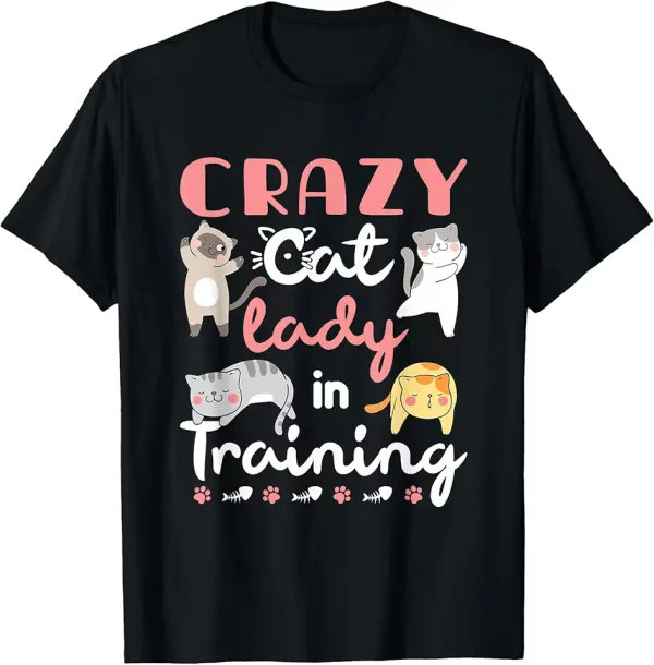 crazy cat lady in training women girls kitty cats tshirt 6hz3ds9ti0