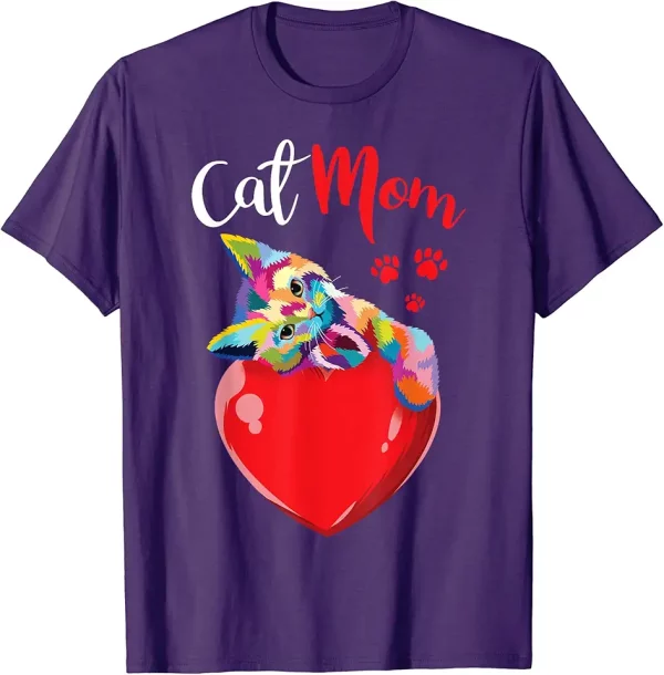 cute cat kitten lovers colorful kitty cat mom tshirt 9it8dj1wz4