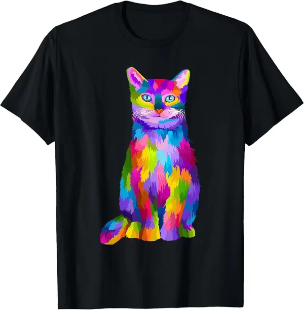 cute cat lovers colorful art cat adoption cat mom tshirt 7uh2dc6dv6