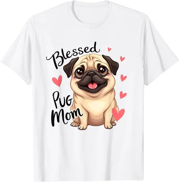 cute pug mom cartoon puppy dog lover fur mama tshirt 7ms2lx6hg4 tvea8