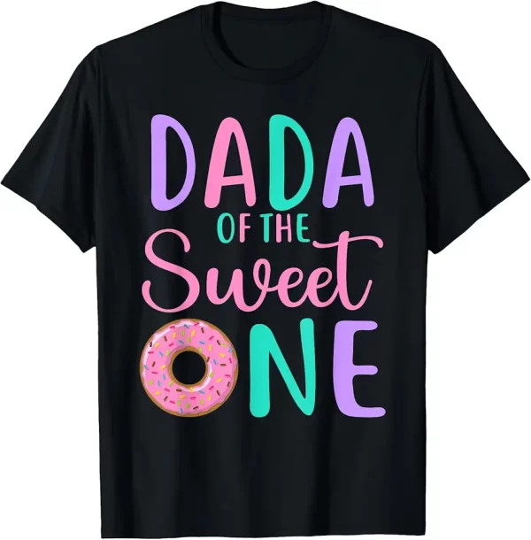 dada of the sweet one dad 1st birthday girl donut party tshirt 4ft5hk0my3 yy4it