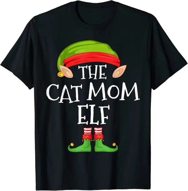 elf family christmas cat mom elf sweater matching cat women tshirt 6tz8jh2ml4 532yz