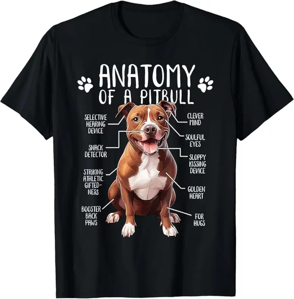 funny anatomy pitbull dog cute pittie lover pit bull owner tshirt 7pv2fa1qk5 qjnpj