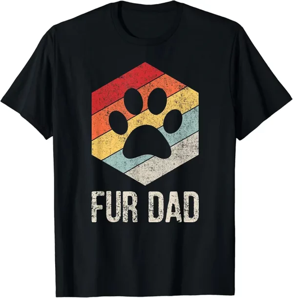 funny fur dad vintage retro dog and cat owner tshirt 9qj0pu4md6 s2du6