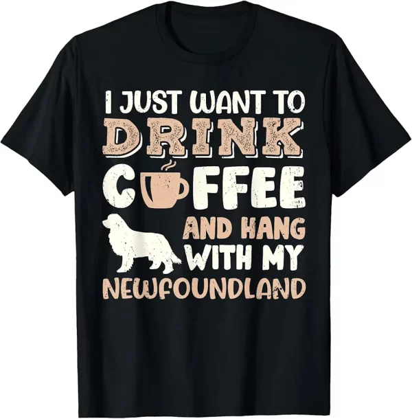 funny newfoundland drink coffee hand with dog mom gift tshirt 3vv2gw4gb0 dtyde