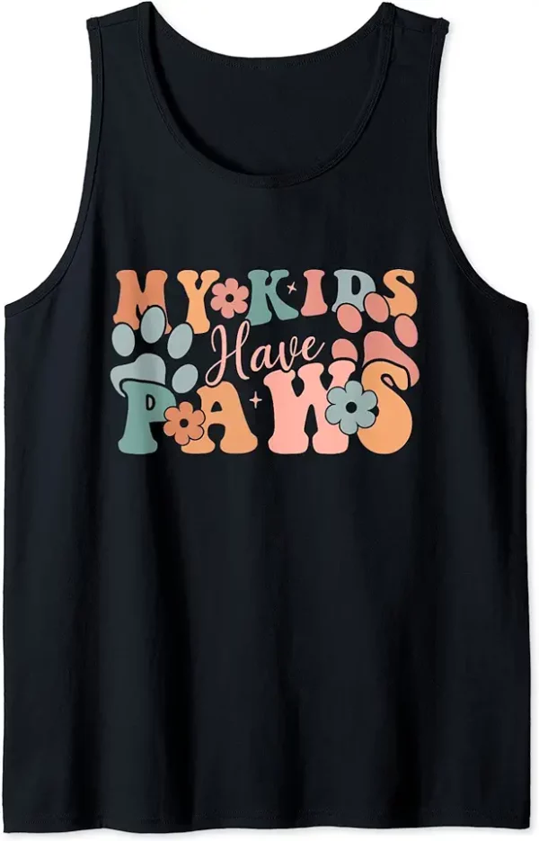 funny pet lover mom dad cat dog lovers my kids have paws tank top 3uh9xp8ah9 hbwoy