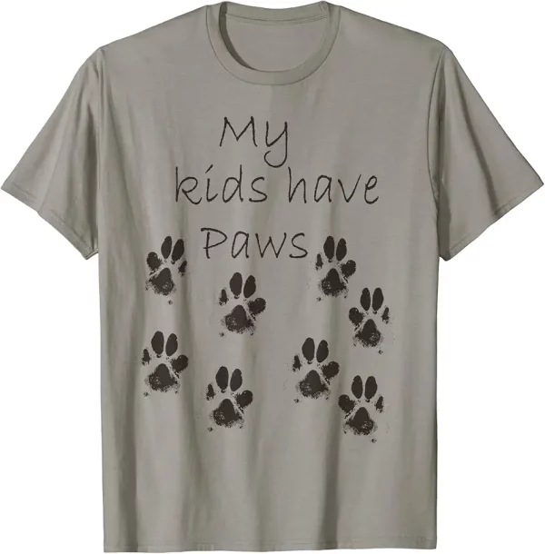 funny pets dog or cat dirty paws my kids have paws tshirt 4ss6nh0yf9 3e20b