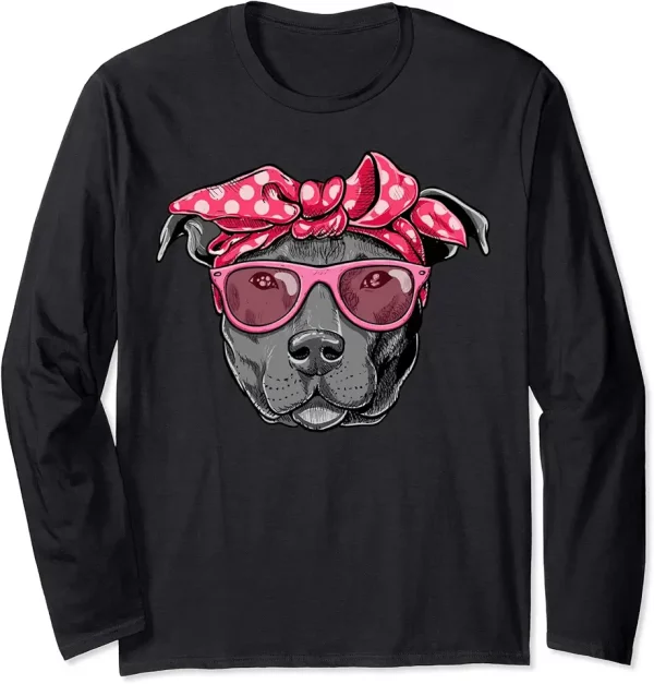funny pittie mom women tshirt cool pitbull dog retro tee long sleeve tshirt 1xy9wl5iw0 q9aeo